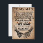 Husband Protect Me And Love Me RSVP Card<br><div class="desc">Husband Protect Me And Love Me</div>