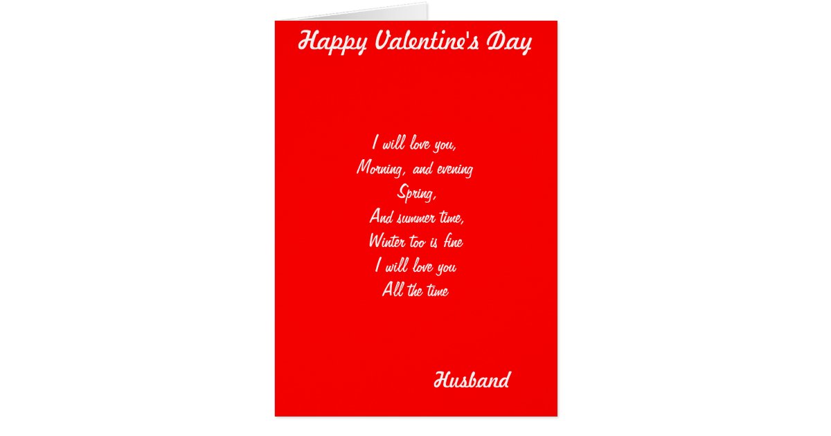 Husband romantic valentine's day greeting cards | Zazzle