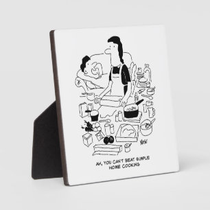 Husband says "You Can't Beat Simple Home Cooking" Plaque