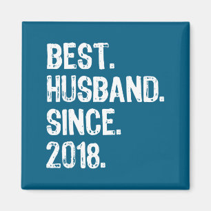 Husband Since 2018 1st Wedding Artwork Magnet