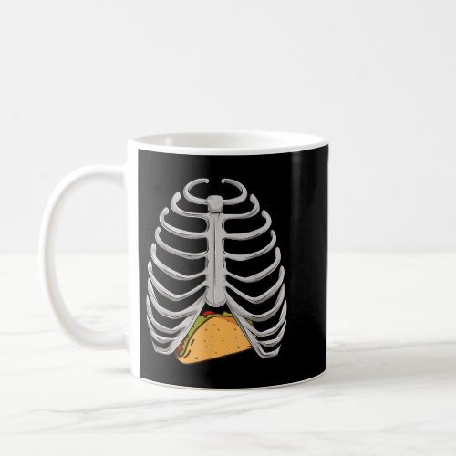 Husband Skeleton Skull Halloween Tacos Dad  Coffee Mug