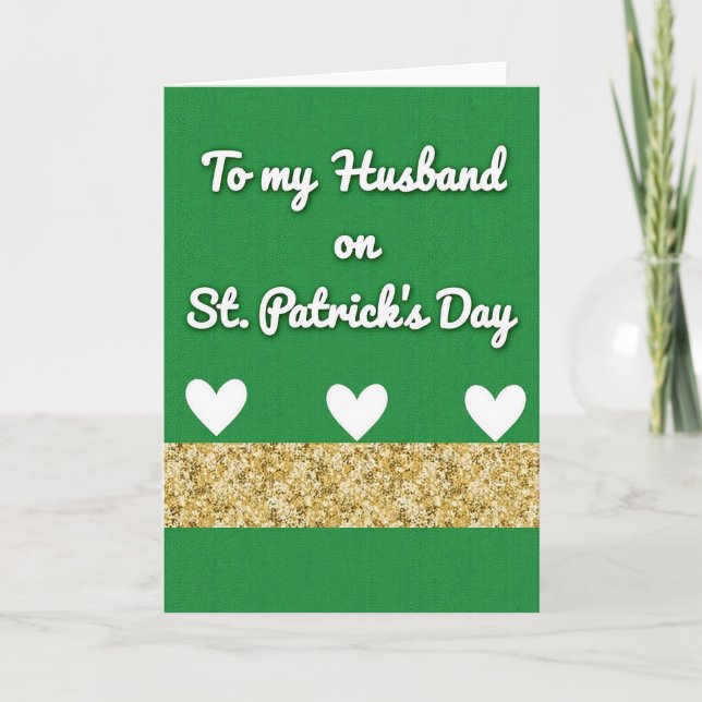 Husband St Patricks Day Card (Front)