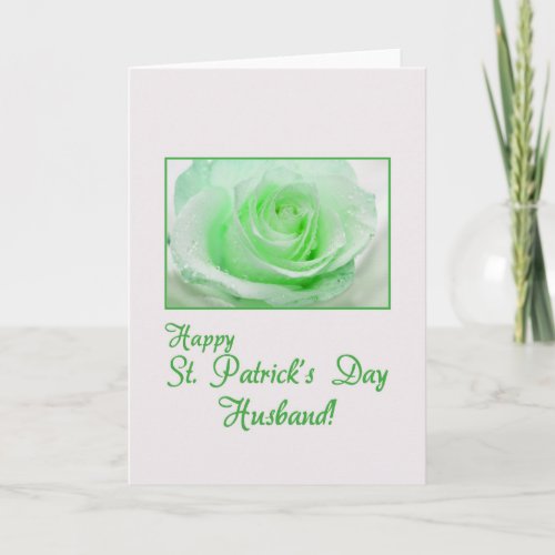 Husband St Patricks Irish roses Card