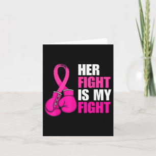 Husband Support Squads Breast Cancer Awareness Boy Card