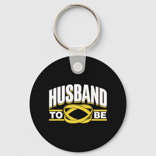 Husband To Be Bride Team Party Groom Bachelor  Keychain (Front)