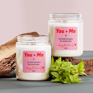 Husband To Be Valentines Funny Red Heart Scented Candle