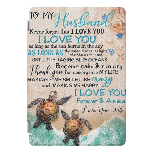 Husband To My Husband Turtle iPad Pro Cover