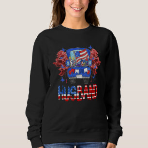 Husband Truck American Flag Fireworks Patriotic 4t Sweatshirt