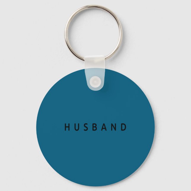 Husband Wedding Married Couple Wife Matching Husba Keychain (Front)