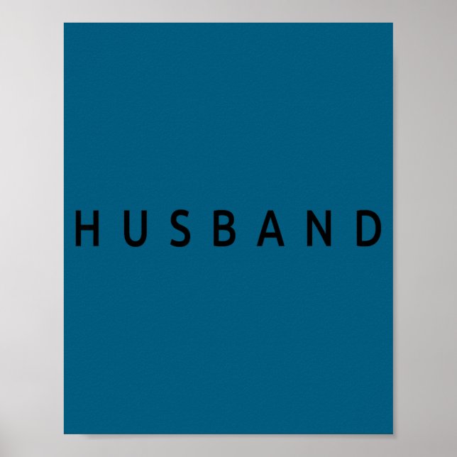 Husband Wedding Married Couple Wife Matching Husba Poster (Front)