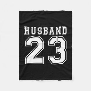 Husband wife 2023 matching engagement party fleece blanket