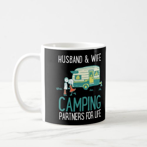 Husband Wife Camping Partners For Life Coffee Mug