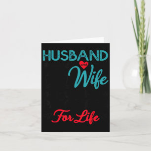 Husband Wife Cruising Partners for Life Couple Card