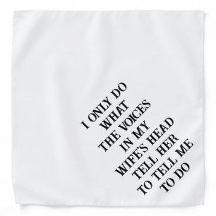 Husband Wife's Joke Bandana
