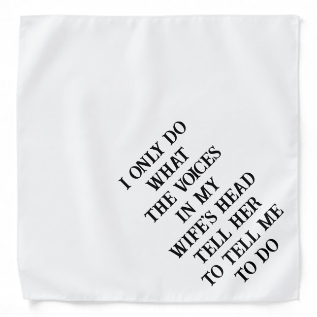 Husband Wife's Joke Bandana (Front)