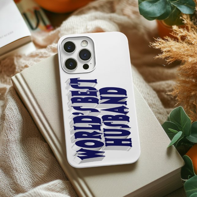 Husband with dark blue text  Case-Mate iPhone case (Creator Uploaded)