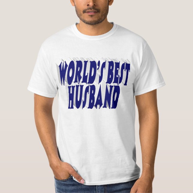 Husband with dark blue text  T-Shirt (Front)