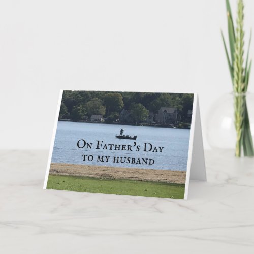 HUSBAND WITH LOVE ON FATHERS DAY CARD
