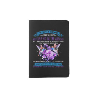 Husband With Wings Nothing Can Stop Me Loving Him Passport Holder
