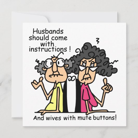 Husbands and Wives Attitude Humor (Front)