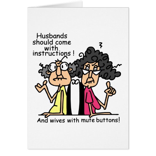 Husbands and Wives Attitude Humor (Front)
