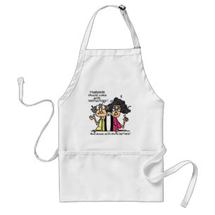 Husbands and Wives Attitude Humor Adult Apron