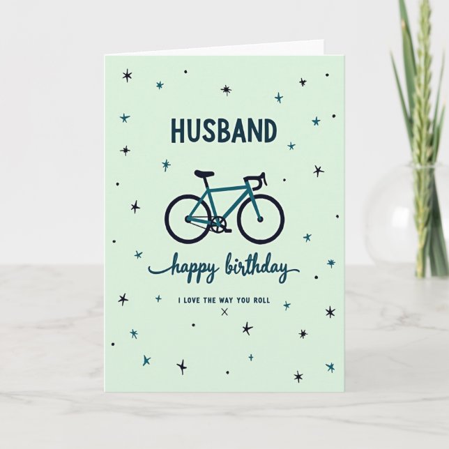 Husbands Bike Roll Card (Front)