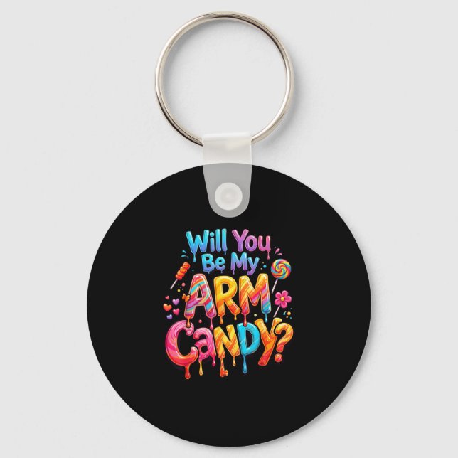 Husband's girlfriend couple will be arm candy keychain (Front)