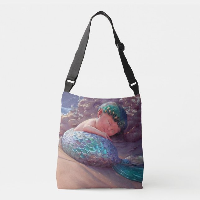 Hush A bye-Mermaid : Crossbody Bag (Front)