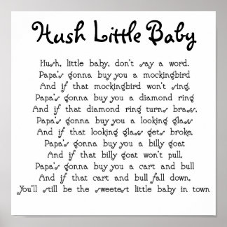 Hush Little Baby Gifts on Zazzle