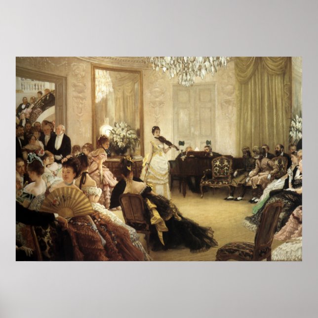 Hush, The Concert by James Tissot Poster (Front)