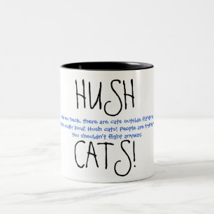HUSHCATS! Ver. 3 Two-Tone Coffee Mug