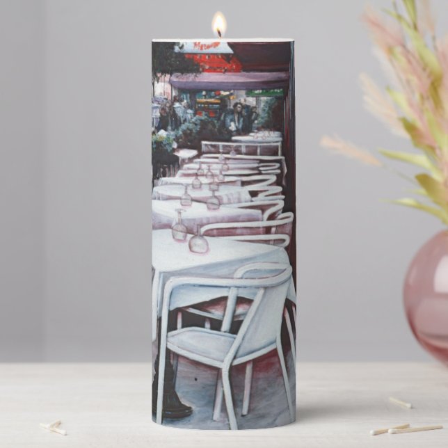 Hushed Daylight Pillar Candle (In Situ)