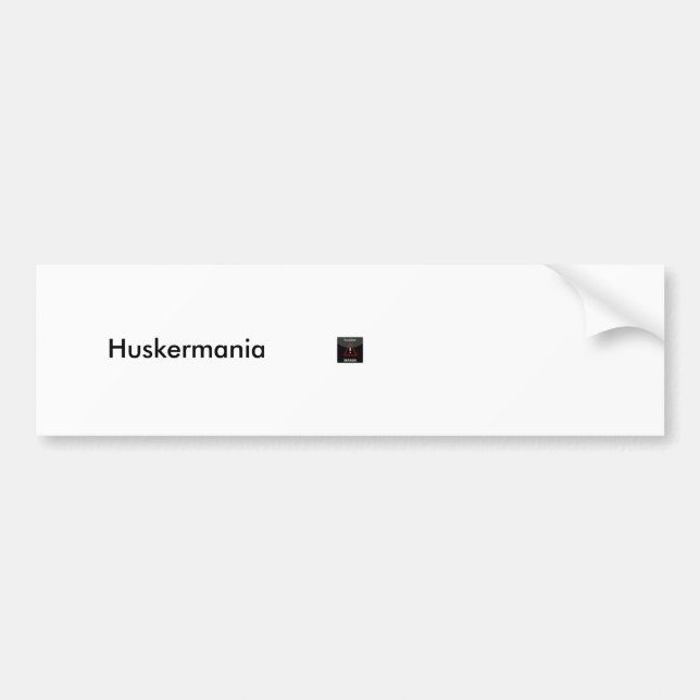 Huskermania Sticker Bumper (New 2009) (Front)