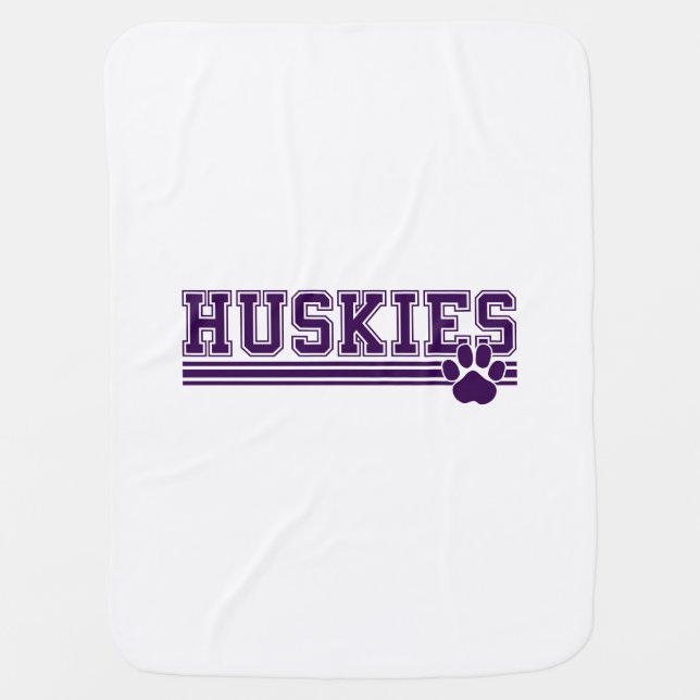 Huskies Baby Blanket (Front)