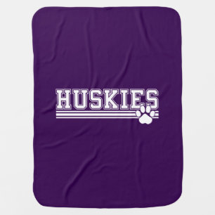 Huskies Baby Blanket