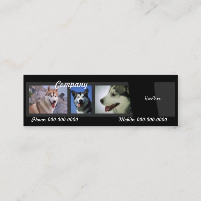 Huskies Business Card (Front)