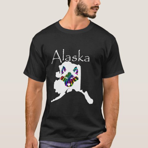 Huskies Last Frontier Souvenirs Sled Dog Siberian  T_Shirt