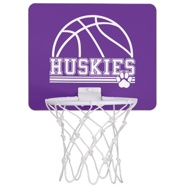 Huskies  mini basketball hoop (Front)