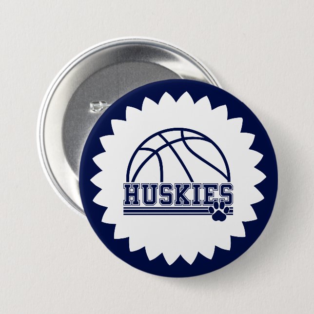 Huskies Pin Button (Front & Back)