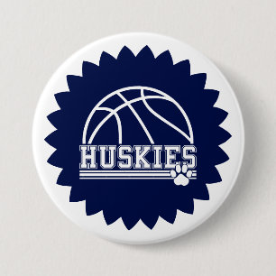 Huskies Pin Button