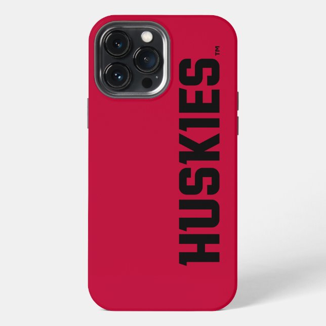 Huskies Wordmark Iphone Case (Back)