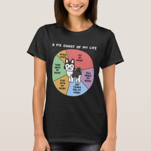 Husky A Pie Chart Of My Life T-Shirt