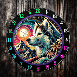 Husky Adventure Ridge Wall Display Dart Board