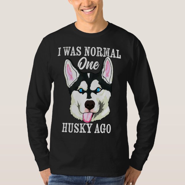 Husky Ago Siberian Husky Winter Dog T-Shirt (Front)