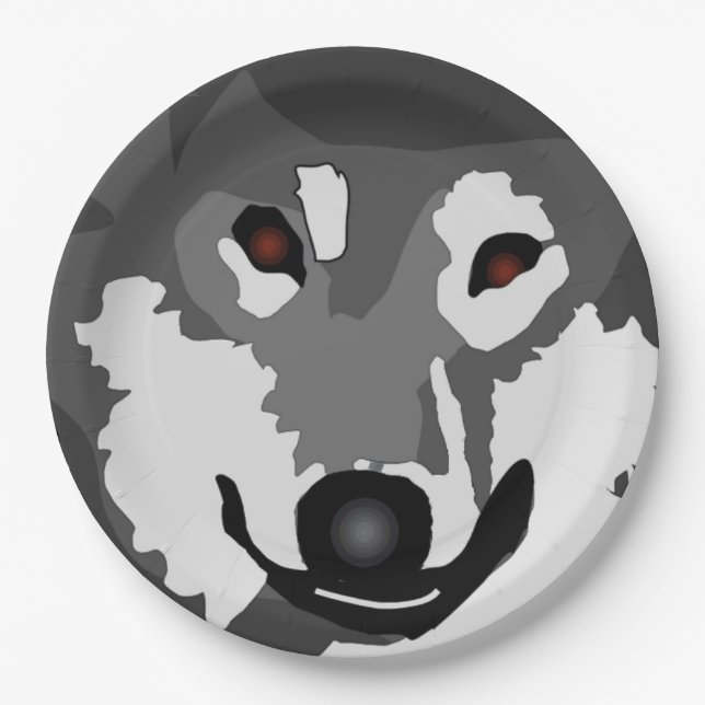 husky-art paper plates (Front)
