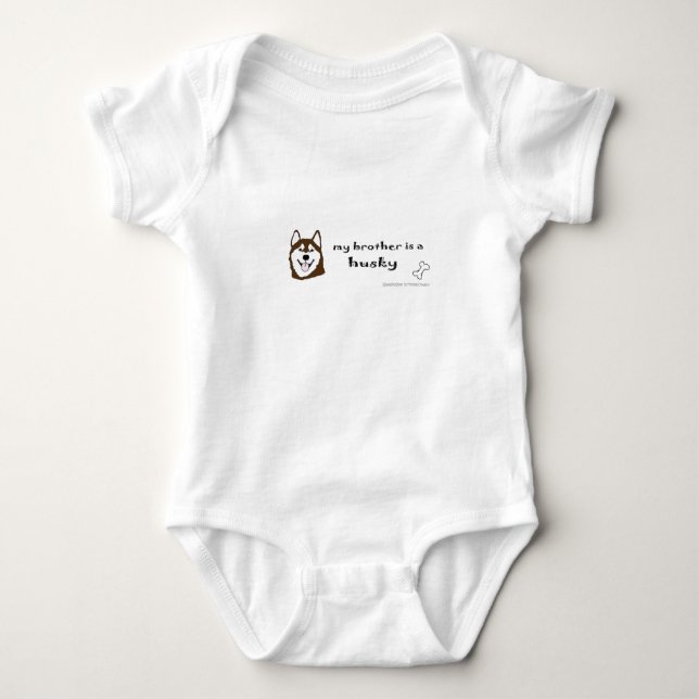 husky baby bodysuit (Front)