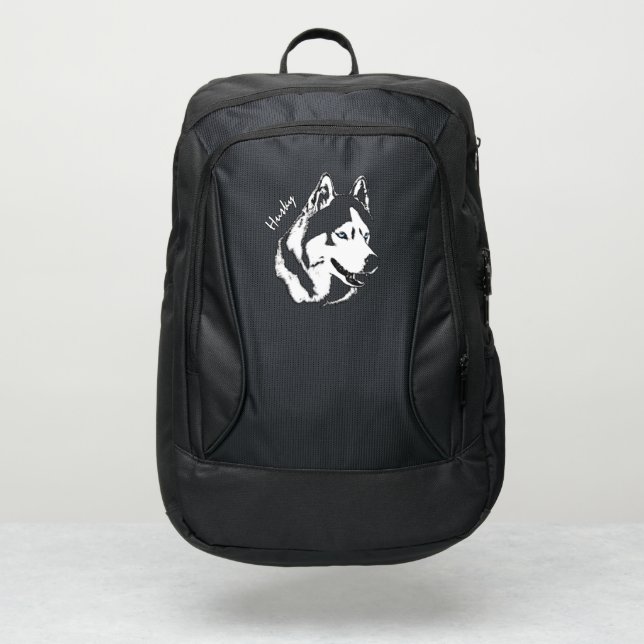 Husky Backpack Siberian Husky Malamute Backpacks (Front)