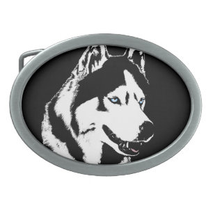 Husky Belt Buckle Husky Malamute Sled Dog Buckles