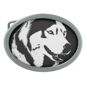 Husky Belt Buckle Husky Malamute Sled Dog Buckles